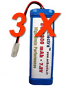 RC/SC 3300 mAh - 7.2V X 3